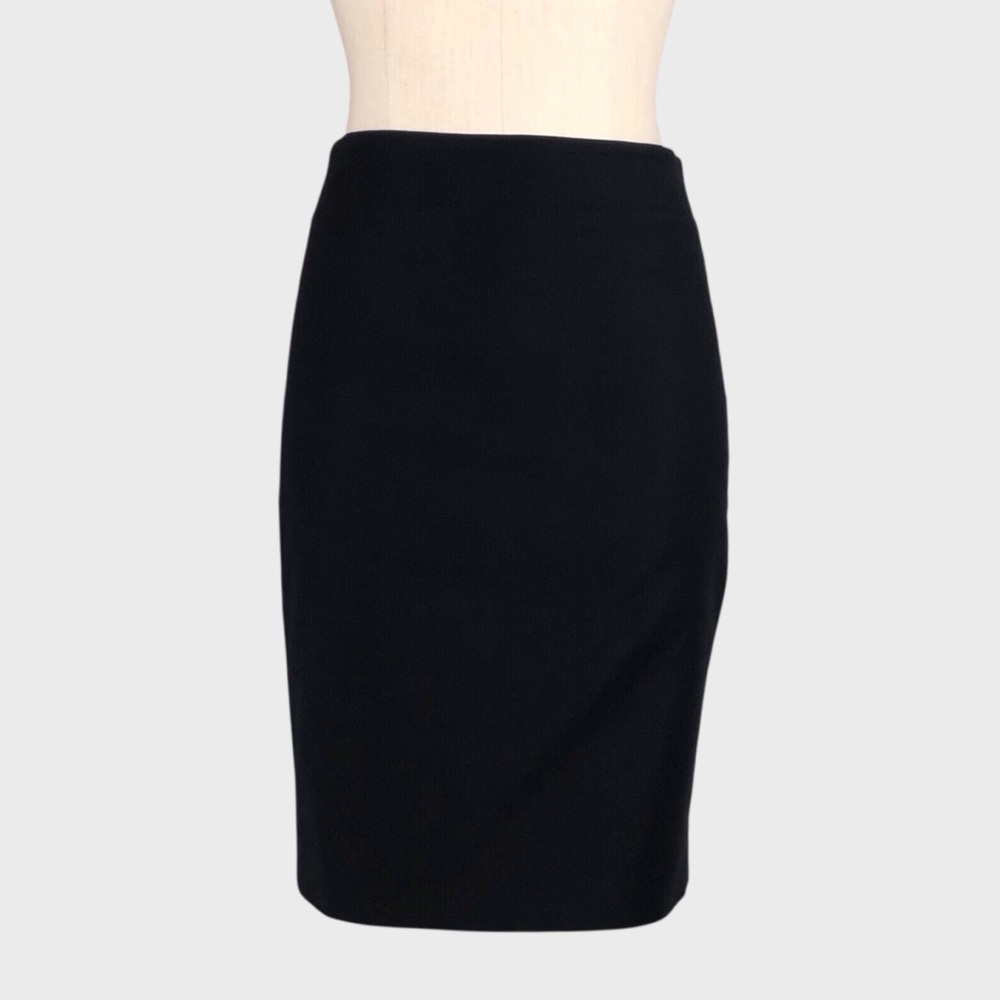J Crew No 2 Pencil Skirt‎ Double Serge Cotton Black